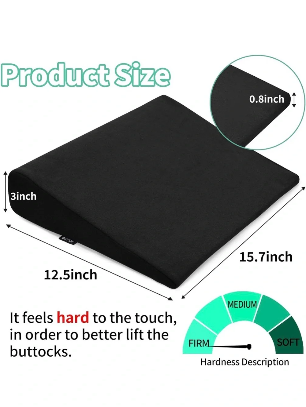 NWT Wedge Cushion, Butt Lift, Plank, Seating EVA Foam